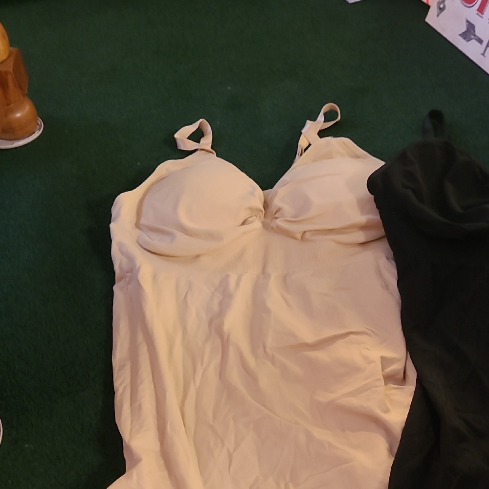 Elegant Cream and Black Shapewear Slip